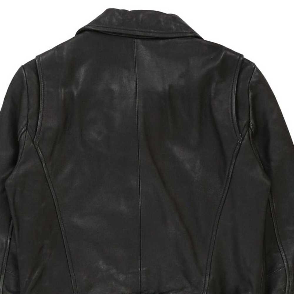Trf Outerwear Leather Jacket - Large Black Leather - image 7