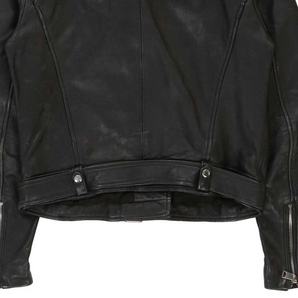 Trf Outerwear Leather Jacket - Large Black Leather - image 8