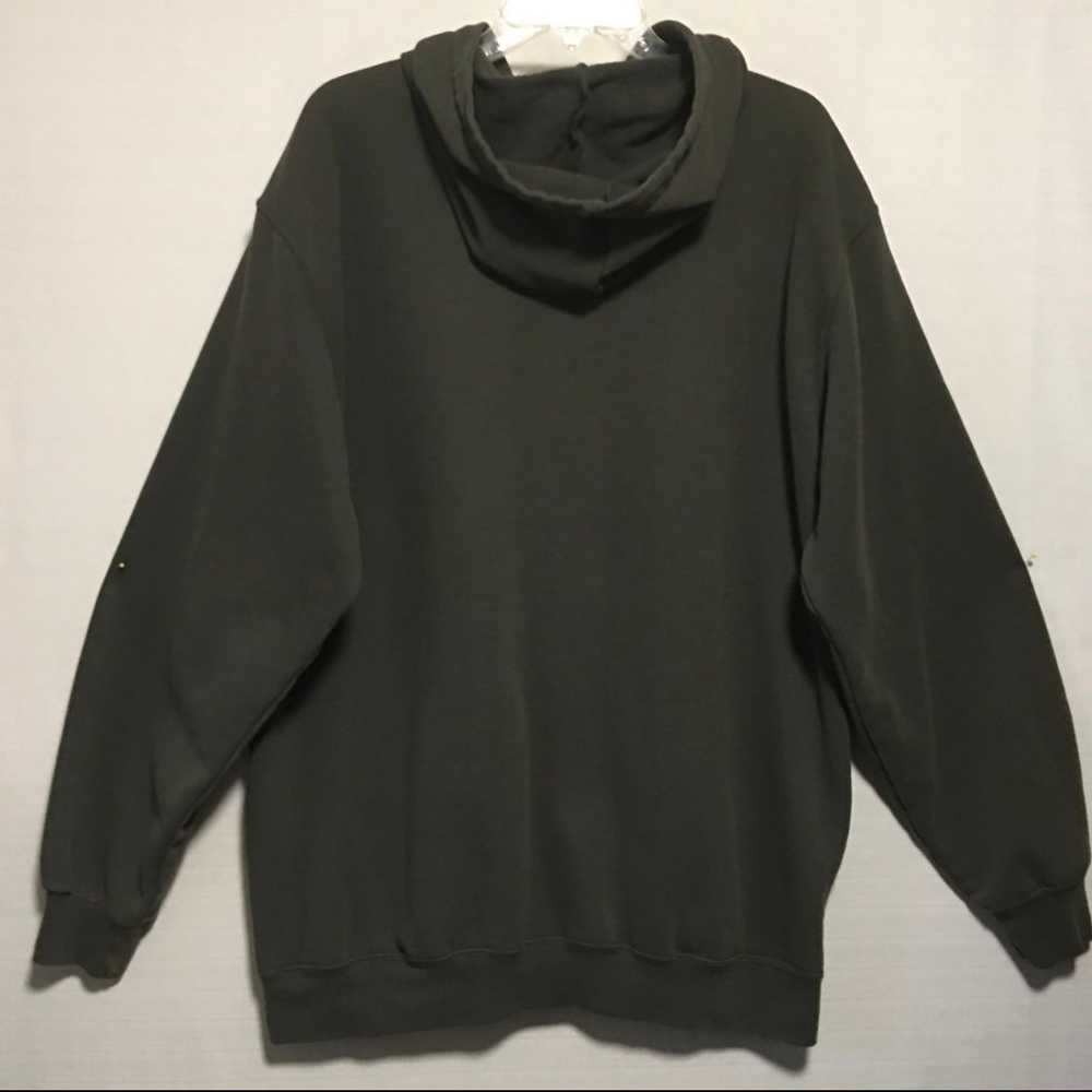 Vtg 90’s Carhartt Green Hoodie XL Cotton blend EU… - image 2