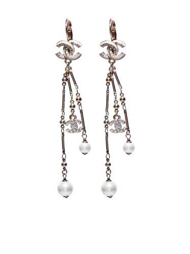 CHANEL Pre-Owned 2011 CC faux-pearl dangle earring