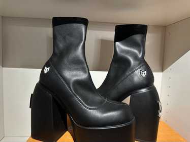 NAKED WOLFE SUGAR BLACK STRETCH ハイヒールブーツ Sugar Black Stretch