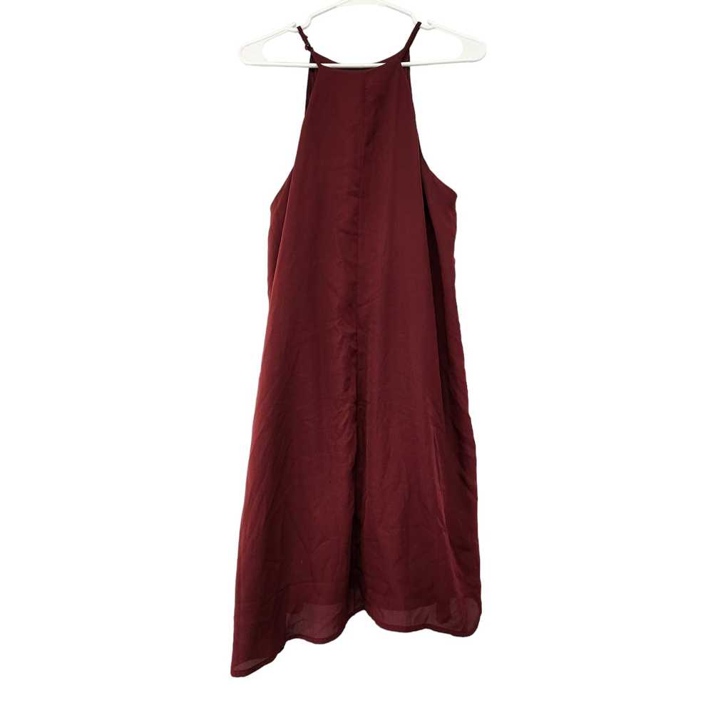 Other Charlotte Russe XL Maroon Halter A-line Mid… - image 2