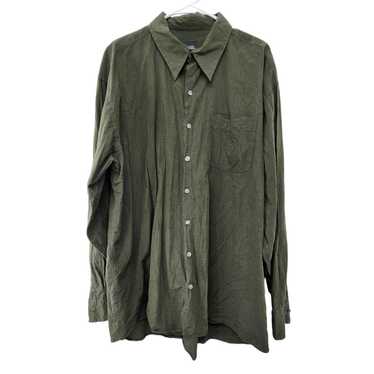 Other E-luxe XXL Tall 100% Cotton Button Up Long … - image 1