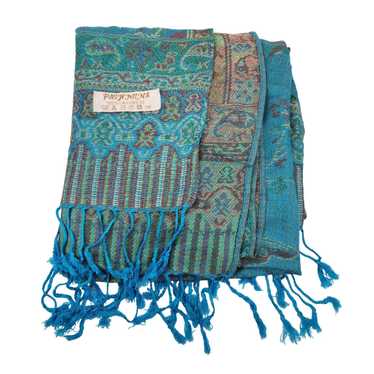 Other Pashmina Boho Cashmere Weaved Twisted Fring… - image 1