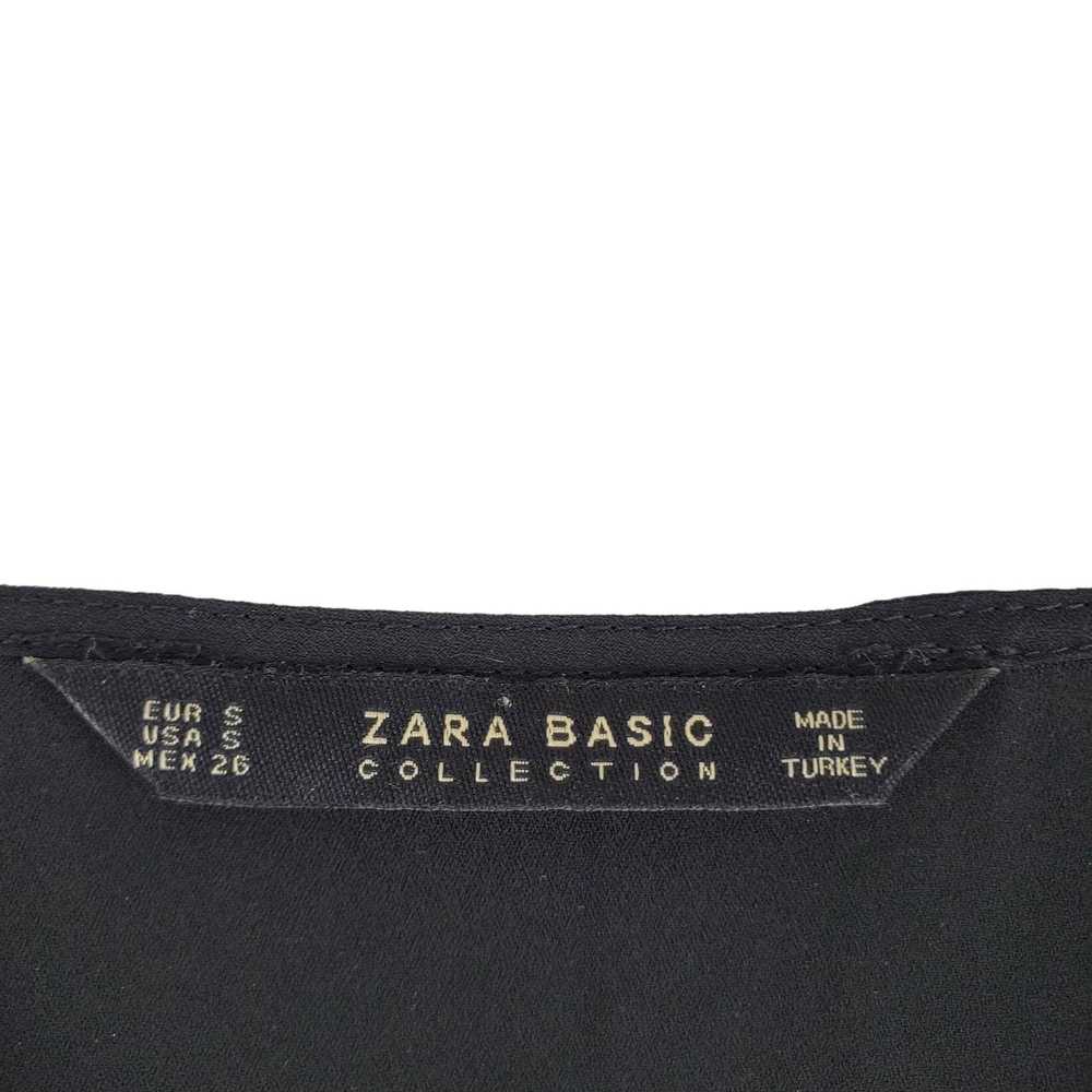 Zara Zara Basics Collection Small Black V-neck Sl… - image 3