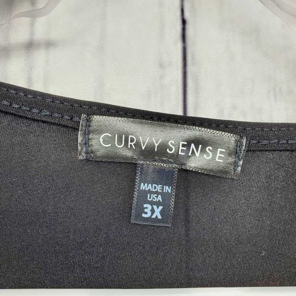 Other Curvy Sense Plus Size 3X V-neck Blouson Lon… - image 3
