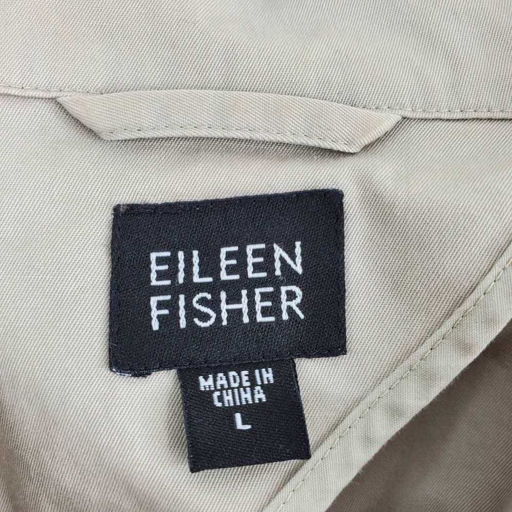 Eileen Fisher Eileen Fisher Stand Cotton Tan Sing… - image 3