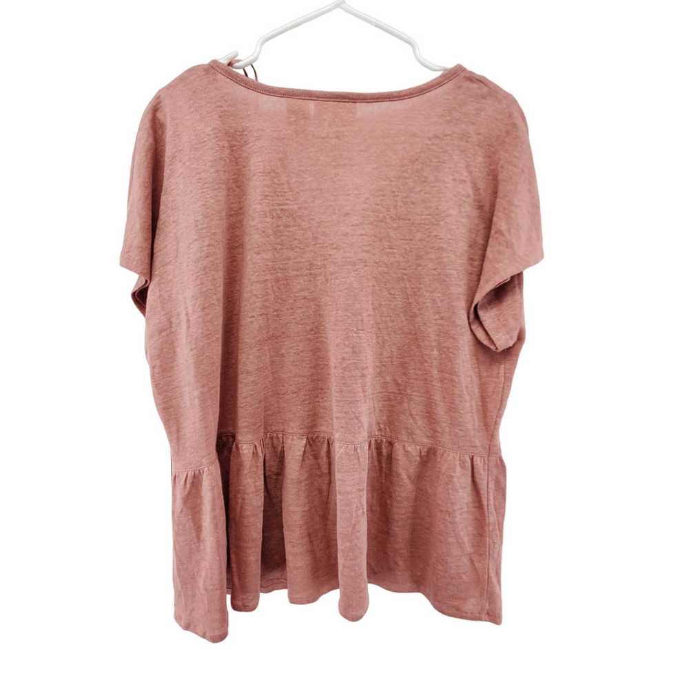 Other Cynthia Rowley Linen Button Front V-neck Sh… - image 2
