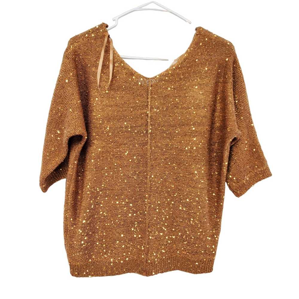 Other WDNY Sequin Exposed Seams V-neck Slouchy El… - image 2