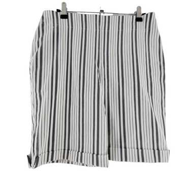 Other Chico's Sz 0/Small High Rise Stripe Bermuda… - image 1