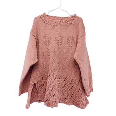 Other Cable Knit Chunky Oversize Slouchy Side Sli… - image 1