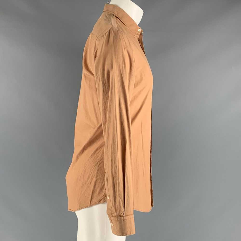 Maison Margiela Orange Cotton Slim Fit Long Sleev… - image 2