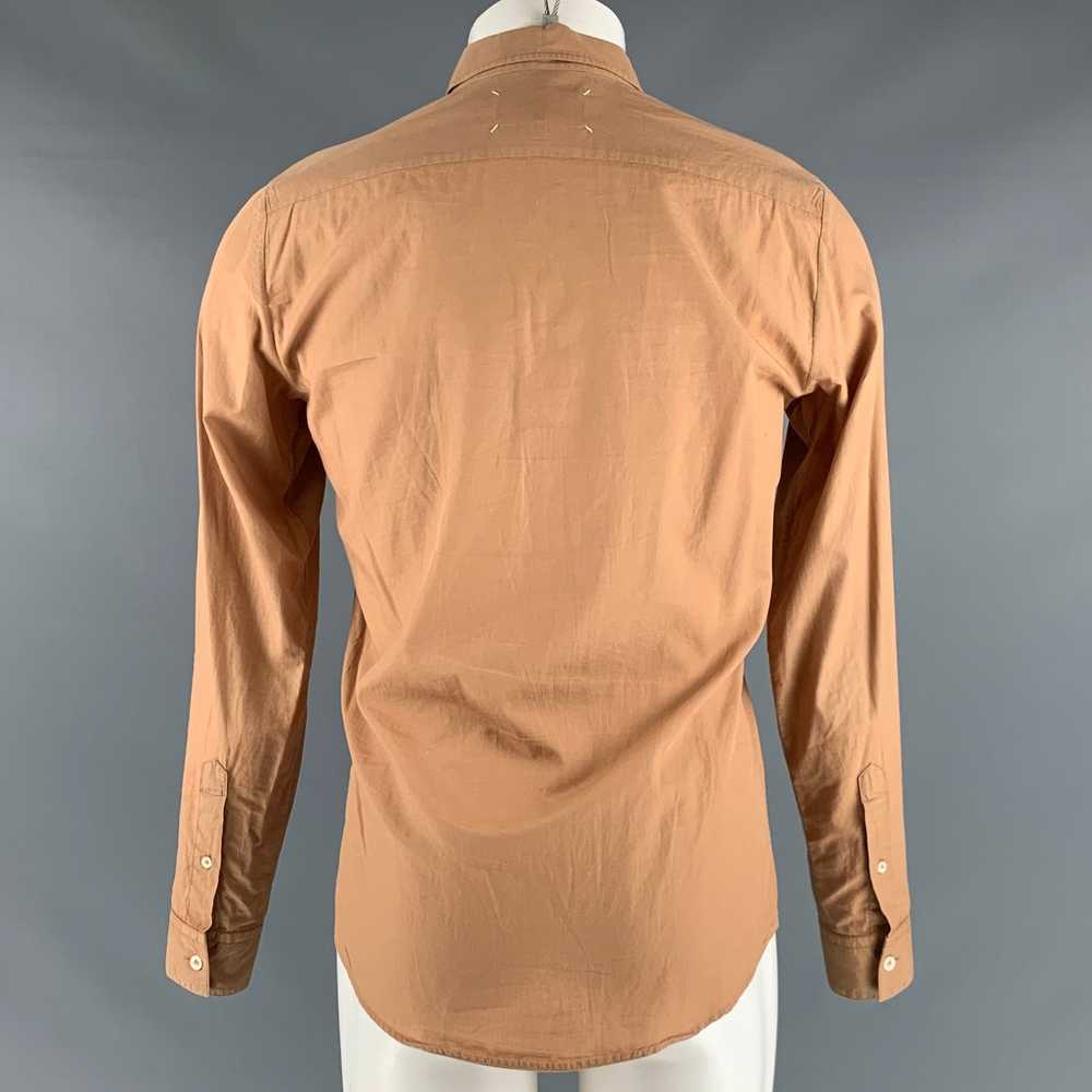 Maison Margiela Orange Cotton Slim Fit Long Sleev… - image 3