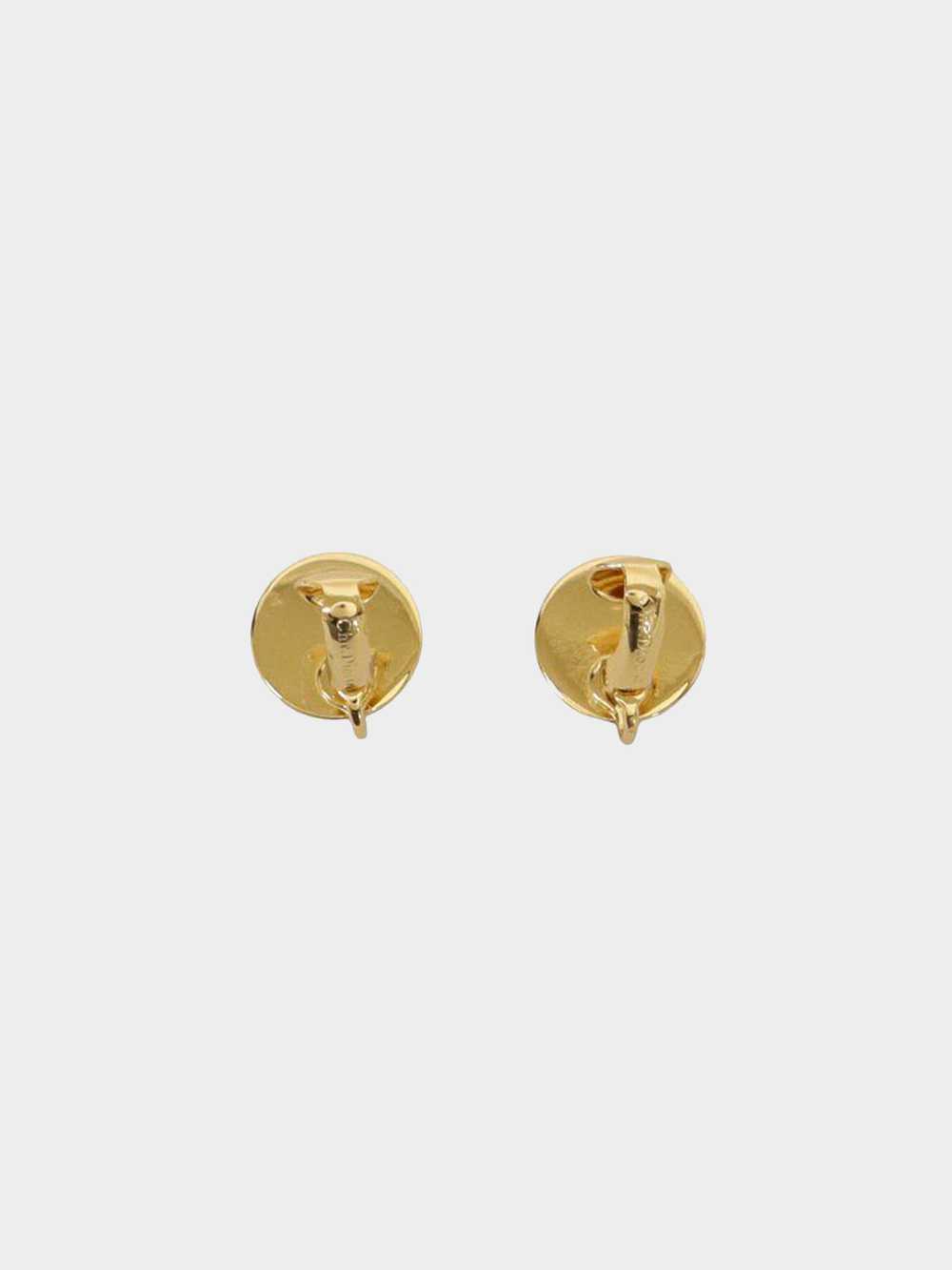 Christian Dior 1990s Round Clip-On Earrings - image 2