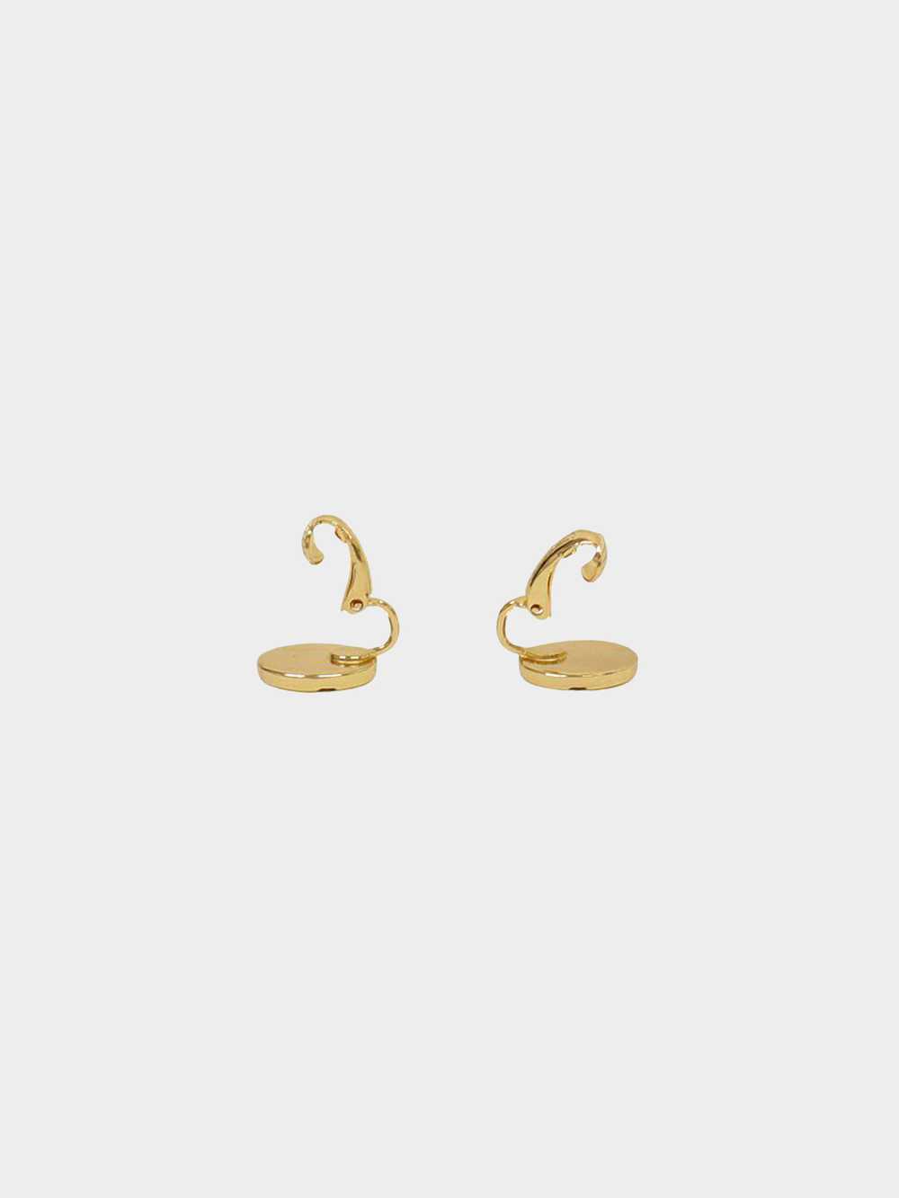 Christian Dior 1990s Round Clip-On Earrings - image 3