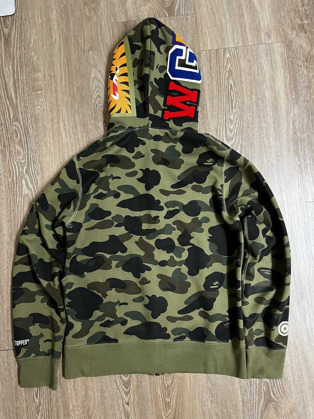 Bape 1ST CAMO WINDSTOPPER SHARK FULL ZIP HOODIE - image 3