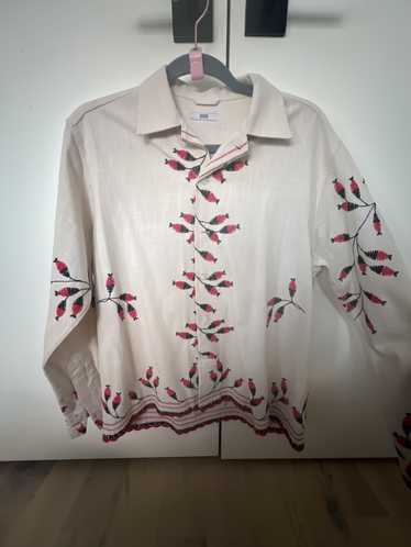 Bode Bode Long-Sleeve Patterned+embroidered shirt - image 1