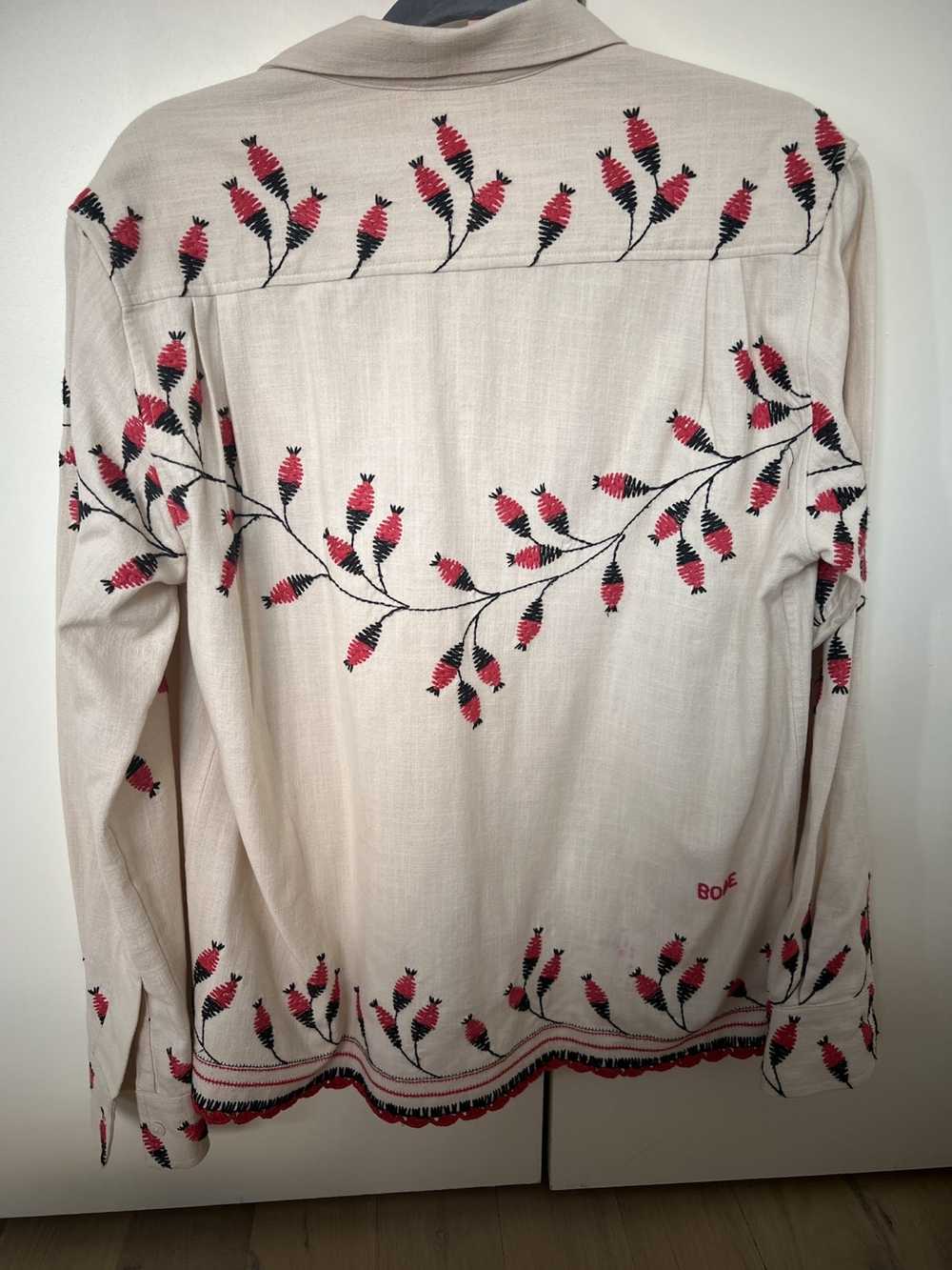 Bode Bode Long-Sleeve Patterned+embroidered shirt - image 2