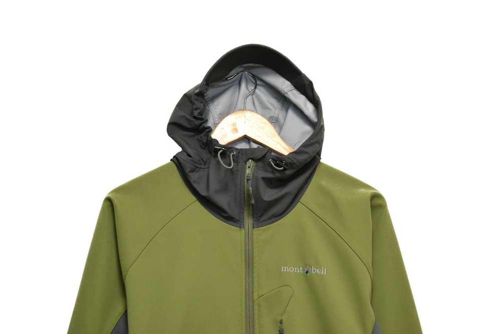 Montbell MontBell Men’s Green Gray Hooded Full Zi… - image 2