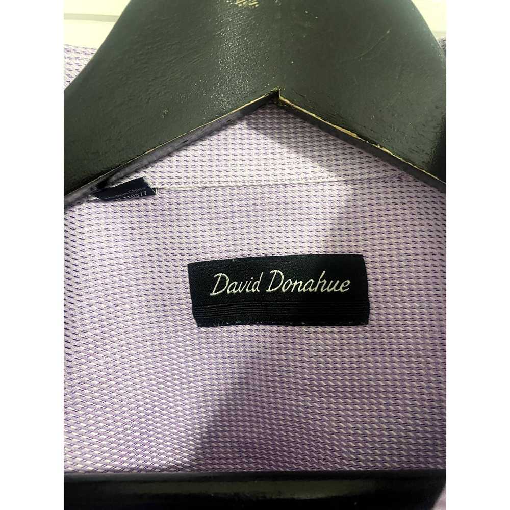 David Donahue David Donahue Men's Purple Dress Sh… - image 3