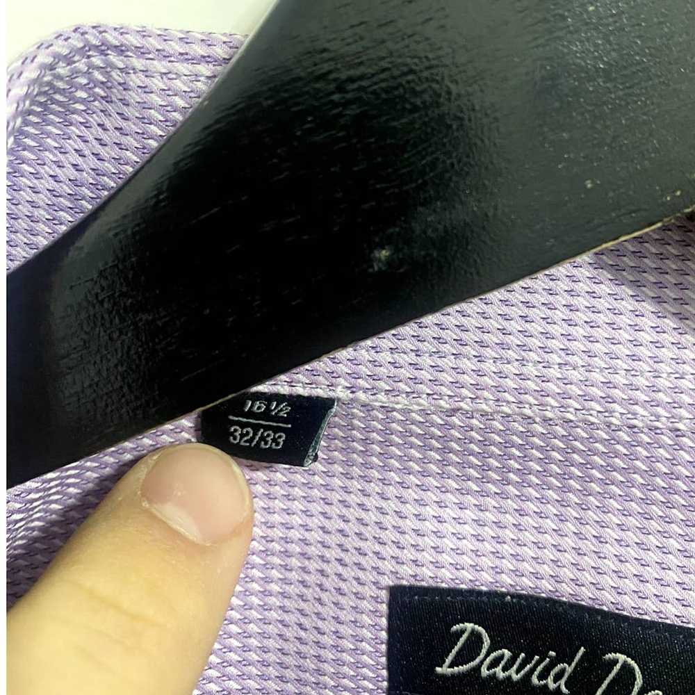 David Donahue David Donahue Men's Purple Dress Sh… - image 4