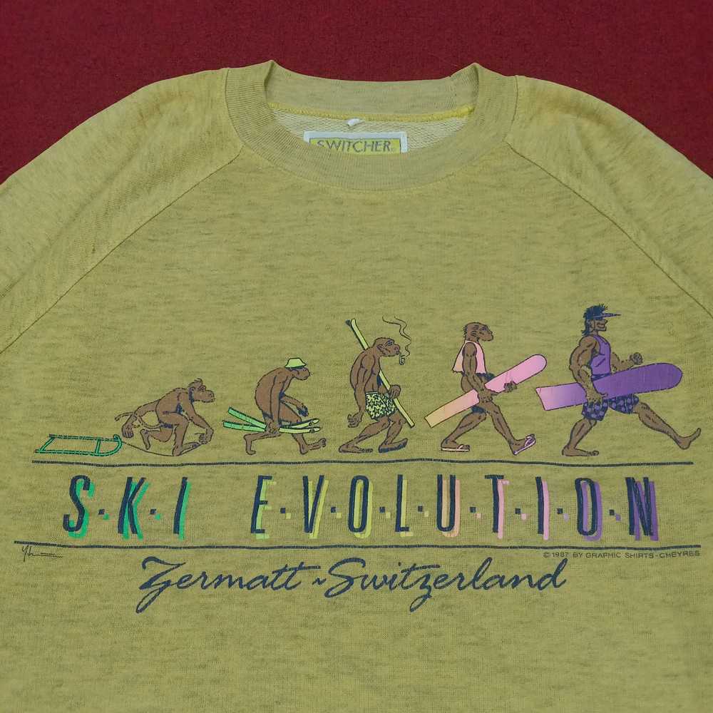 Streetwear × Vintage Ski Evolution Surfing Cartoo… - image 2