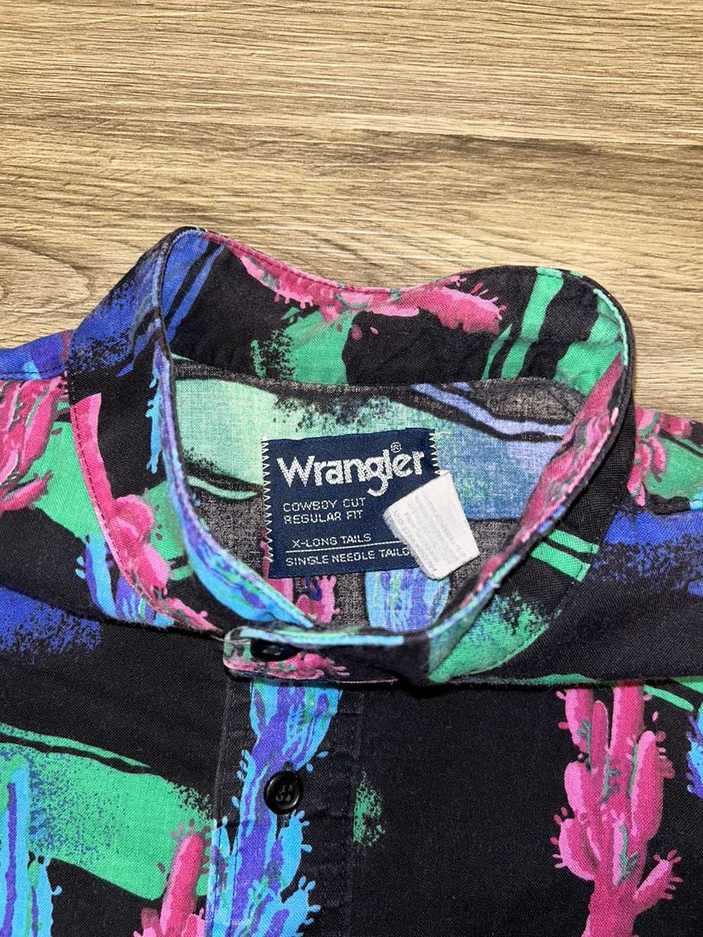 Vintage × Wrangler VINTAGE WRANGLER WESTERN BUTTO… - image 2