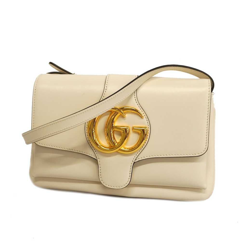 Gucci Gucci Shoulder Bag GG Marmont Leather White - image 1