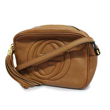 Gucci Gucci Shoulder Bag Soho Leather Brown