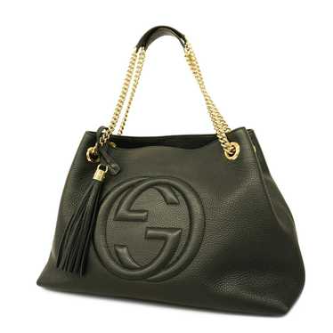 Gucci Gucci Shoulder Bag Soho Leather Black - image 1