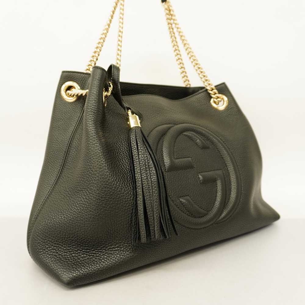 Gucci Gucci Shoulder Bag Soho Leather Black - image 2