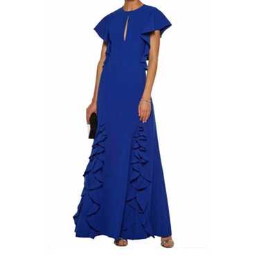 Sachin & Babi top for Anthropologie Blue Ruffled Maxi Dress