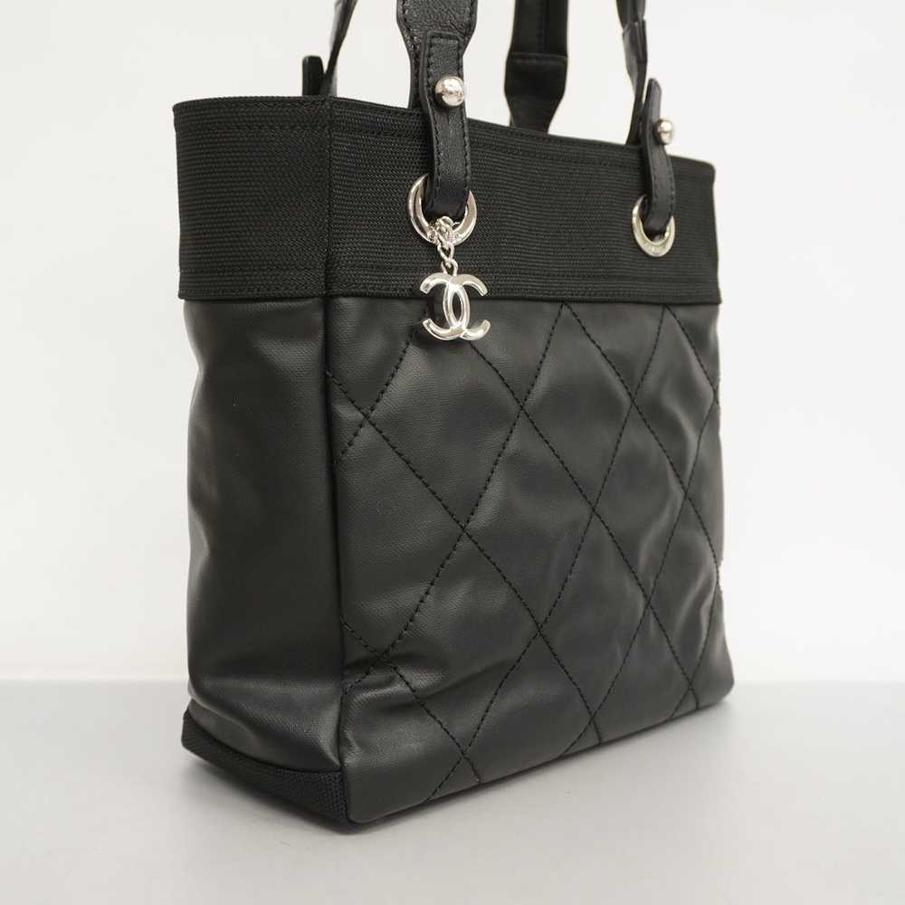 Chanel Chanel Tote Bag Paris Biarritz Leather Bla… - image 2