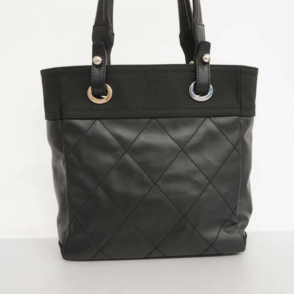Chanel Chanel Tote Bag Paris Biarritz Leather Bla… - image 9