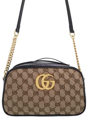 Gucci Gucci GG Marmont Small Shoulder Bag Beige Bl
