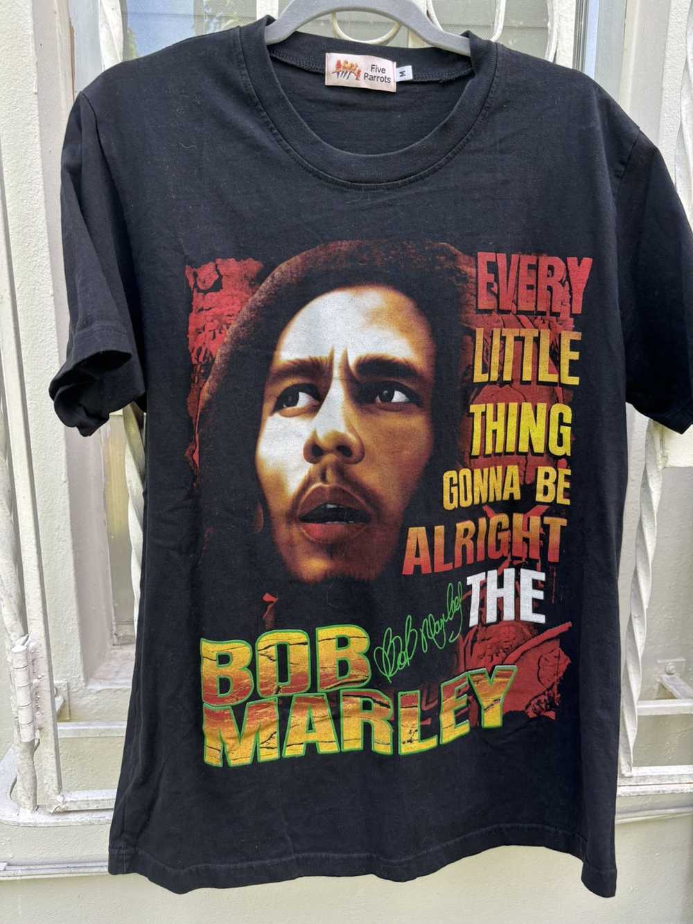 Rap Tees Vintage Boot Bob Marley Rap Tee - image 1