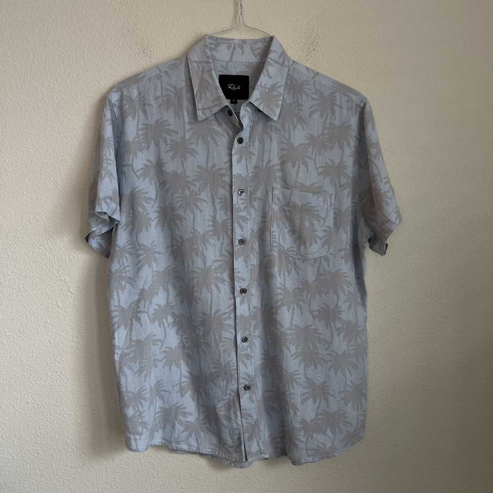 Rails Rails Button Down Short Sleeve Fading Palm … - image 2