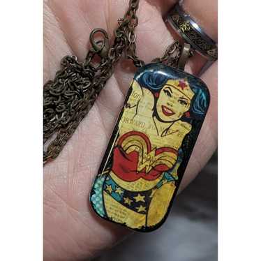 Other Wonder Woman Glass Pendant Necklace