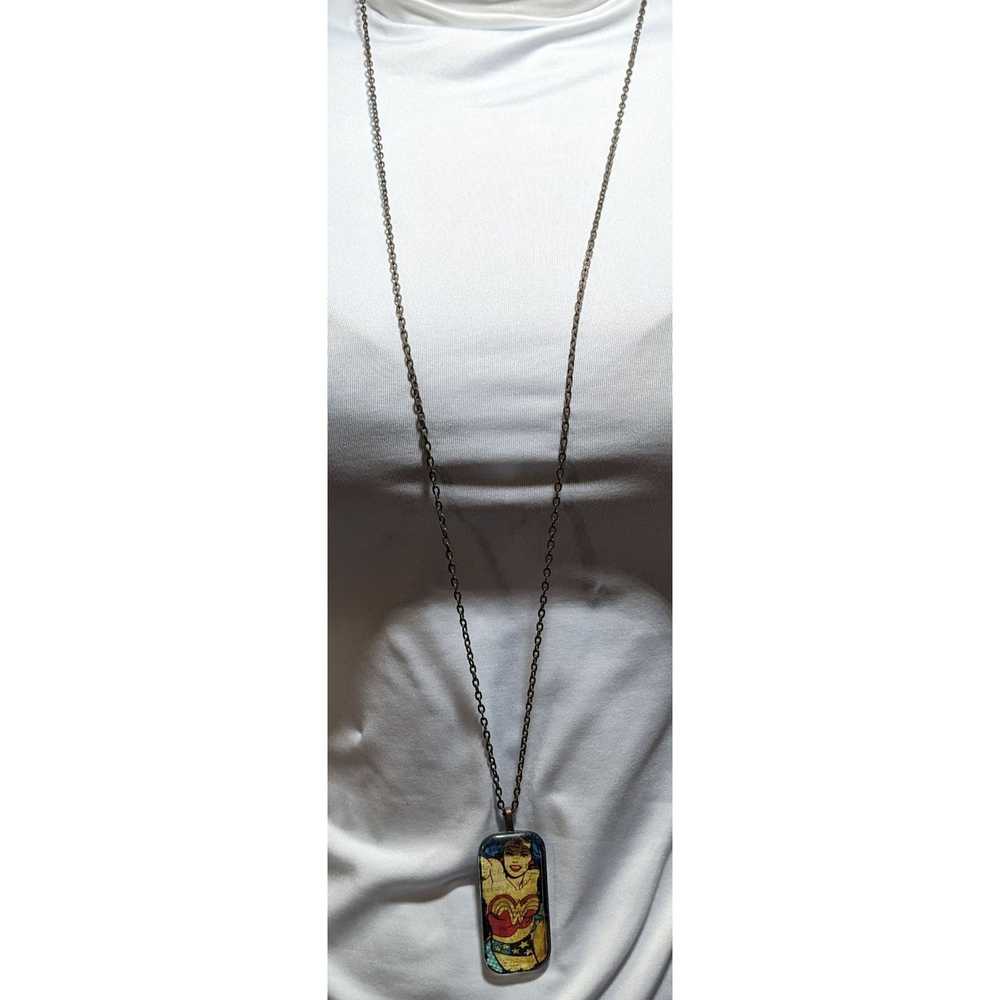 Other Wonder Woman Glass Pendant Necklace - image 2