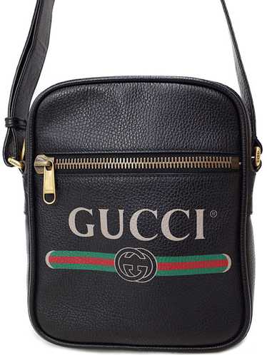 Gucci print messenger on sale bag