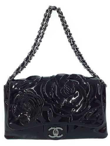 Chanel Chanel Camellia Chain Shoulder Bag Black