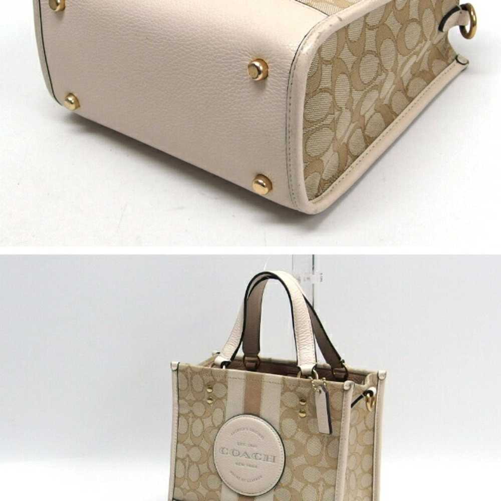 Coach COACH Dempsey Tote 22 Bag Beige C8417 - image 3