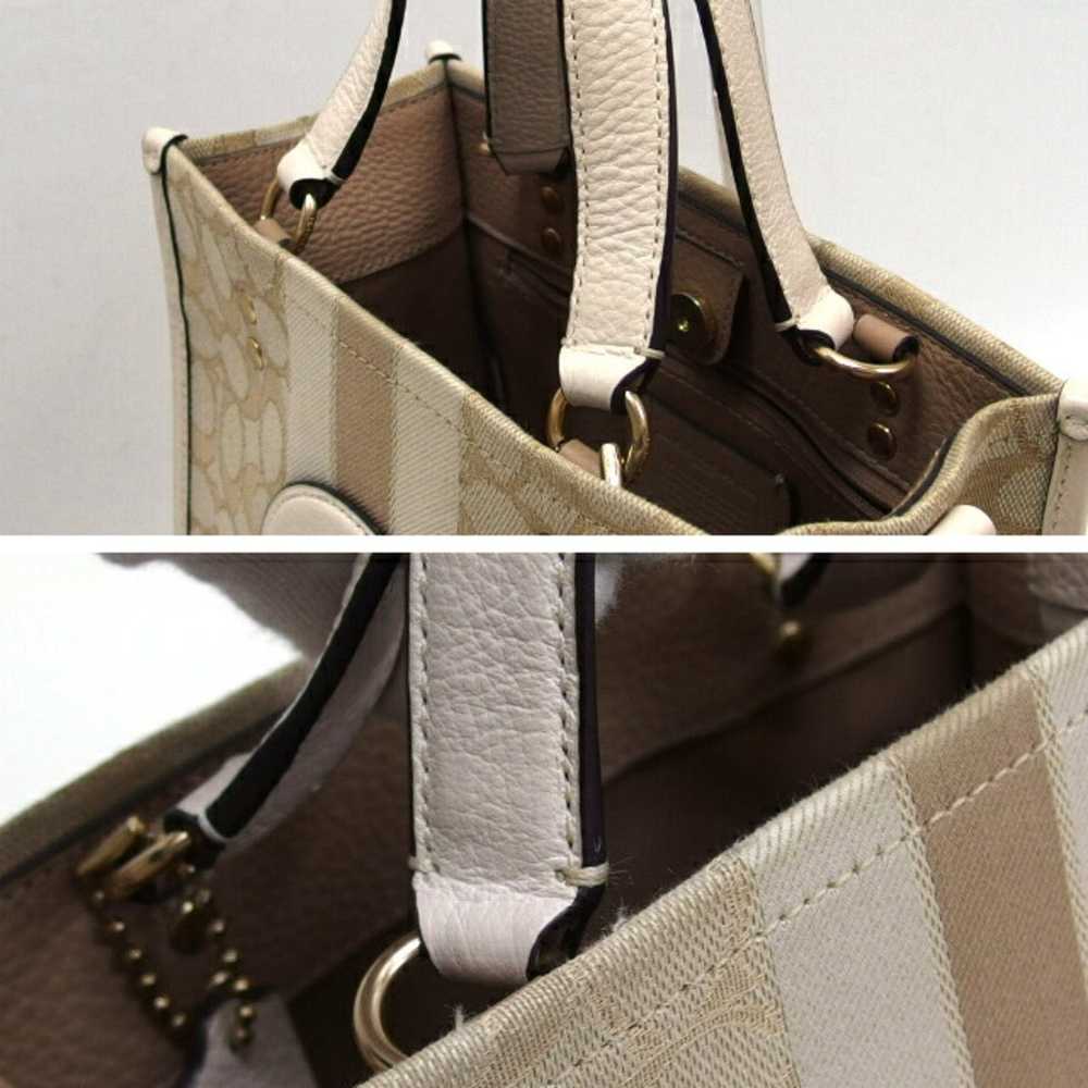 Coach COACH Dempsey Tote 22 Bag Beige C8417 - image 7