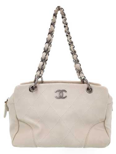 Chanel Chanel Wild Stitch Chain Shoulder Bag Ivory