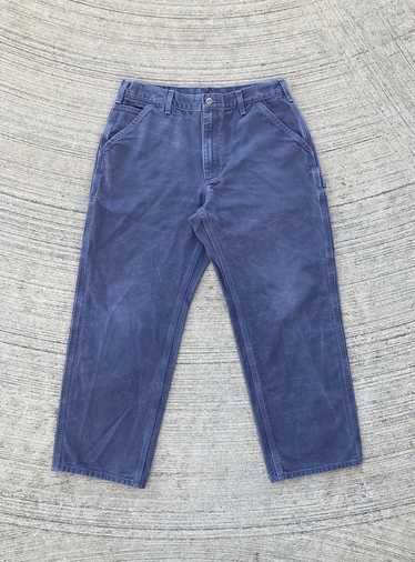 Carhartt Mens Size 35x30 Loose Fit Canvas Carpenter Pants Style