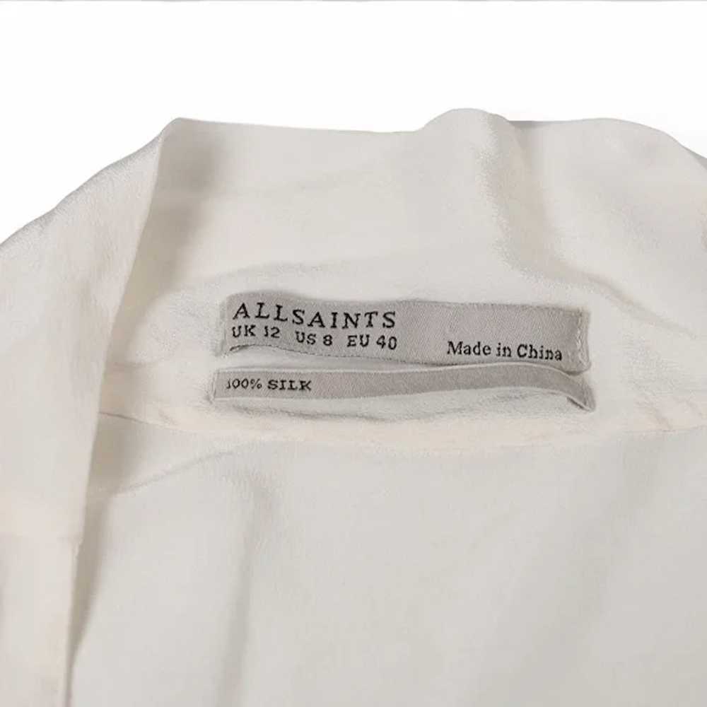 Allsaints All Saints Luca Se Dress Shirt 100% Sil… - image 5