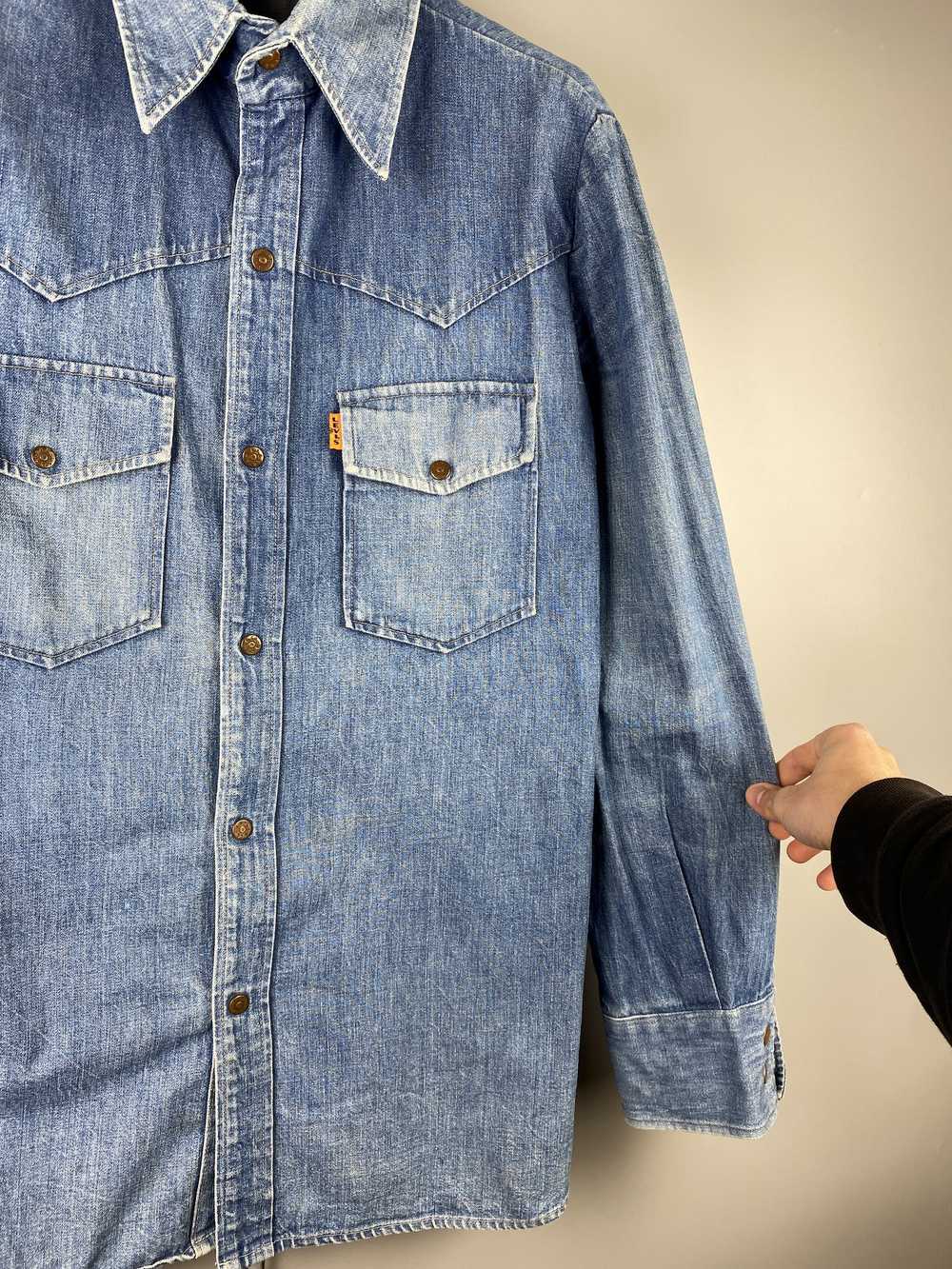 Levi's × Rare × Vintage Vtg Levis Big E Orange Ta… - image 7