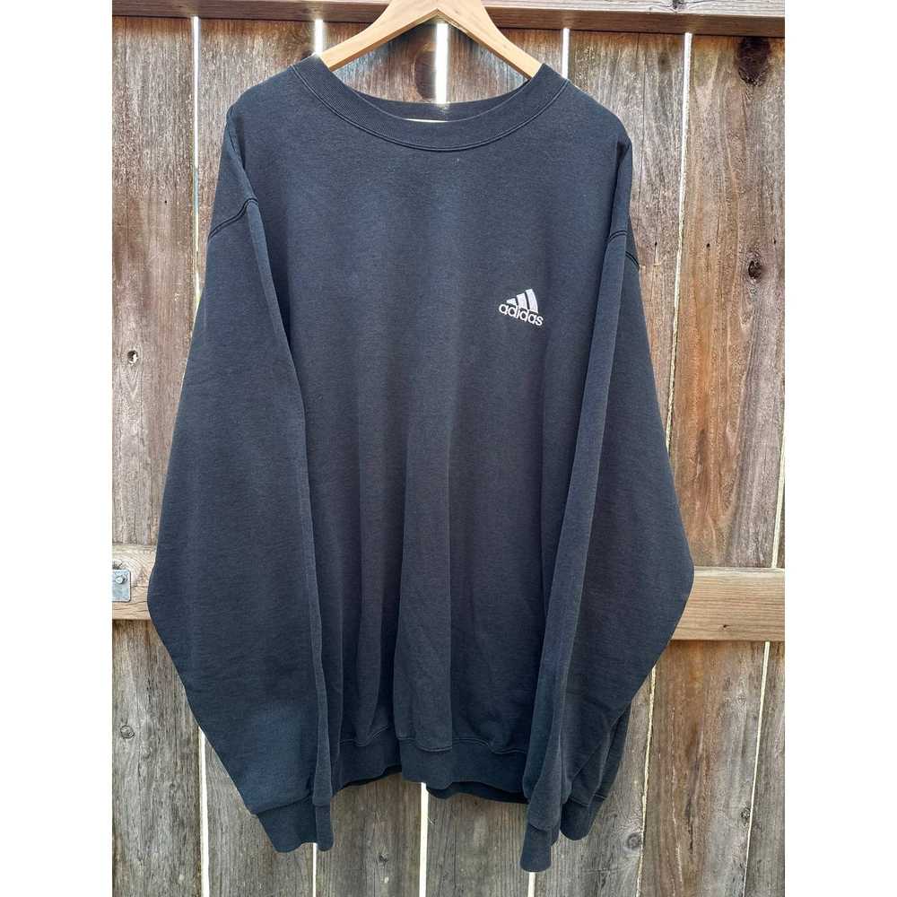 Adidas Vintage Adidas Crewneck Black Sweater Size… - image 2