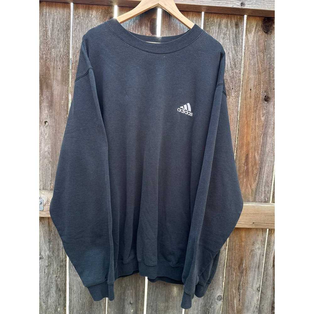 Adidas Vintage Adidas Crewneck Black Sweater Size… - image 3