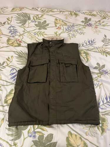 Vintage Expeditions Canvas Tactical Vest Olive Green Fly Fishing